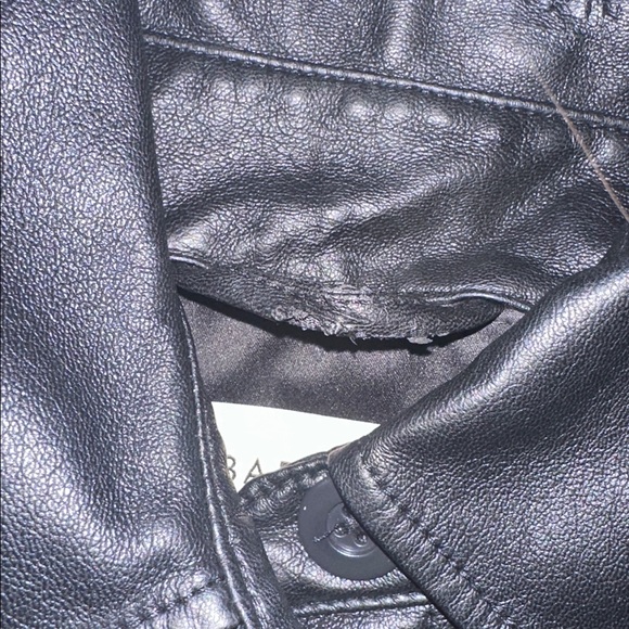 Aritzia Babaton Pelli Faux Leather Shirt Jacket Black XXS - Picture 11 of 15